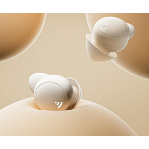 LOBKIN S7 + Mini Wireless Earbuds With Charging Case - Bluetooth Earphones With Smart Call, Music Play, HD Voice, Touch Control - Beige