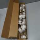 DomeStar Cotton Stems 8 Packs with 15 Bolls, Natural Dried Flowers Cotton Sprigs for Vase Fillers and Floral Arrangements - Fall Decorations and DIY Crafts