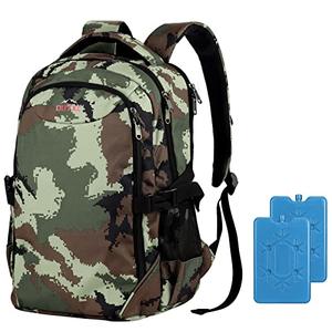 OUTXE Cooler Backpack Insulated 22L Lunch Backpack Cooler Bag Daily Backpacks Work and Travel-Camo