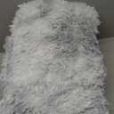 Thick Area Rug Light Grey Fluffy 4x6 for Bedroom, Soft Shag Comfy Washable Rug for Living Room Dorm Kids Baby Nursery, Plush Shaggy Non-Slip Fuzzy Carpet, Tie Dye Gray