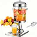 2.2 Gallon Drink Dispensers for Parties, Beverage Dispenser with Stand and Ice Shovel, Commercial Hot Cold Juice Dispenser for Parties, Wedding, Hotel Buffet, Banquet, Restaurant (8 L)