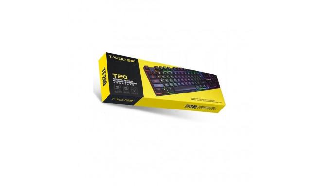 T-WOLF T20 Wired Gaming Keyboard RGB (EN)