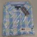 Nautica Boys Short Sleeve Woven Button-Down Shirt. Light Weight & Breathable (14-16, Spring Check Azure)