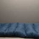 Blazing Needles Indoor/Outdoor Tufted Bench Cushion, 55" Wide, Sea Blue