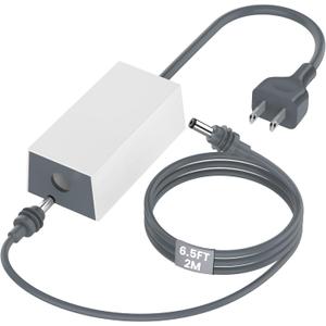 Starlink Mini Power Supply & Accessories, Official Replacement 60W AC Adapter with 5.5FT Power Cord & 6.5FT Detachable DC Cable for Starlink Mini Dish