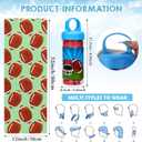 Hosuly 12 Pcs Football Cooling Towels Golf Baseball Sports Cooling Towel Football Party Favors Breathable Portable Ice Towel Bulk Fast Drying Microfiber, 32 x 12 in for Sport Team Birthday Gift