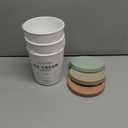 ZICOTO Set of 3 Reusable Ice Cream Containers 1 Quarts ea. - Perfect for Homemade Sorbet, Frozen Yogurt Or Gelato - Stackable Storage Pint Containers, Stickers And Lids Stores Easily In Freezer