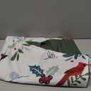 DJY Christmas Pillowcases Standard Size 20''x28'' Cardinal Bird Holly Mistletoe Poinsettia Throw Pillow Cover Set of 2 for Sofa Bed Couch Indoor Xmas Holiday Pillowcases Festival Decoration