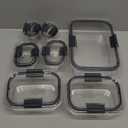 Rubbermaid Brilliance Microwavable Food Storage Container Set, 18-Piece