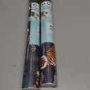 2 x VaryPaper Jungle Tiger Peel and Stick Wallpaper Tropical Leaf Wallpaper for Bedroom Bathroom Self Adhesive Removable Animal Wall Paper Decorative Contact Paper for Walls Cabinets Drawers 17.7''x78.7'' (Navy Blue, Green, Orange)