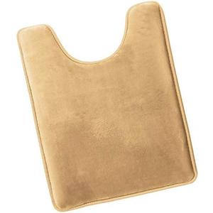 Bathroom Rugs, Ultra Soft Non Slip and Absorbent, Velvet Memory Foam Bath Mat. Contour - Camel Gold