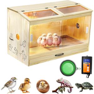 Brooder Box for Chicks, Chicken Brooder for Chickens, Ducks, Quails, Hamsters, and Lizards, Drawer Manure 31.5" L x 19.7" W x 15.75" H