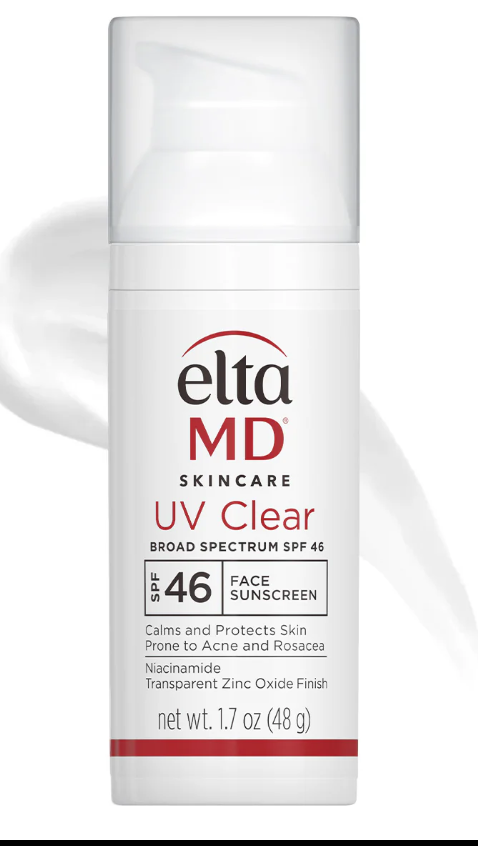 EltaMD UV Clear Face Sunscreen SPF 46, Oil-Free Sunscreen with Zinc Oxide, Dermatologist Recommended