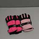 SATINIOR 2 Pairs Kids Waterproof Winter Snow Gloves Ski Gloves for Boy Girl Outdoor Warm Thickening Snowboar (3-6 Years, Light Pink, Rose Red)