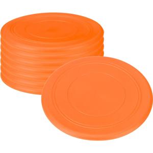 Orange Flying Disk Flyer for Outdoor Sports Lawn, 8"(Pack of 4) - Orange
