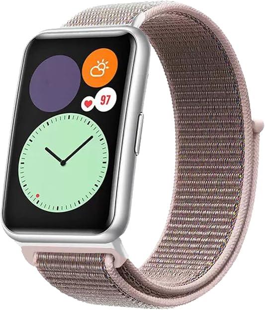 KIUFWARS Nylon Sport Loop Band Compatible with Apple Watch Bands Women Men