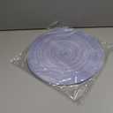 Geosar 100 Pcs Disposable Paper Placemats Cotton Woven Look 13'' Round Placemats Rustic Disposable Table Pads Bulk for Dining Table Decoration Birthday Wedding Bridal Baby Shower Party (Dusty Blue)