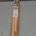 Recliner Headrest Protector Faux Leather Headrest Cover for Recliner Chair Couch Headrest Cover for Furniture Sofa Protector Chair Arm Covers for Home Office 17 x 27In(Mint Green) (Hook & Loop Strips)