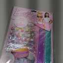 Barbie Sparkle Bracelet Making Kit, 4 Reversible Shimmery Bracelets, 100+ Traditional and Puffy Resin Stickers, DIY Friendship Jewelry, Girls Toys, Arts and Crafts for Kids Age 8-12, Gifts for Girls