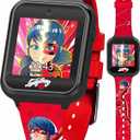 Miraculous Kids Interactive Smartwatch Touchscreen Watch 10 Changeable Faces, Step Counter, Games, Selfie Cam, Alarm & Timer, Durable Silicone Straps Fits Wrists 5.5"-8.0"