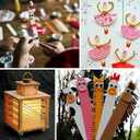 2 x Mibly 4 Style Pack of 600 Assorted Wooden Wax Sticks for Body Legs Face and Small Medium Large Sizes Eyebrow Waxing Applicator Spatulas for Home and Spa Usage (Assorted Pack of 600)