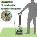 ienjoyed Dog Pooper Scooper for Large Medium & Small Dogs Heavy Duty,Long Handled Dog Poop Scooper for Grass,Durable Dog Poop Pick Up Tool (Dark Green)