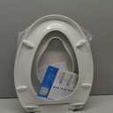 Garvee Potty Training Seat Built-In Toilet Seat, Round Toilet Seat 17 Inch with Baby Seat, 2 In 1 Soft Close Quiet No Slapping, Magnetic Absorption, Easy Installation for Bottom Fixing Toilet