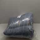 Headboard Pillow Twin, Triangle Pillows for Headboard, Head Board Backrest Wedge Pillow for Reading Sitting Working, Daybed Pillows with Removable Cover for Bed Dorm Sofa, Navy Blue