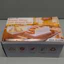Upgrade Bread Slicer for Homemade Bread with Bread Box, Bread Slicing Guide Adjustable Width, Foldable and Compact Cutting Guide with Crumb Tray, Suitability for Homemade Bread, Bagels,Cakes