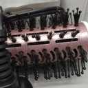 Auto Dual Voltage Hair Dryer Brush,110V-120V/220V-240V,Travel HairDryer Brush,Small Hot Airbrush,Blow Dryer Brush,Small Hair Dryer Brush,4 in 1 Hair Dryer and Styler Volumizer (White)