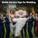 20IN Wedding Bottle Service Sign, Personalized Wedding Entrance Props Led Marquee Sign for Reception, Custom Light up Marquee Sign with Stickers for Bridal Engagement Anniversary Nightclub Gift
