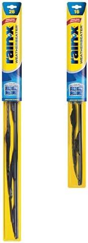 Rain-X 820147 WeatherBeater, 26" and 16" Windshield Wiper Blades - All-Season OEM Quality, Conventional, Vehicle Specific Fit, Pack of 2