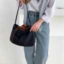 Medium Hobo Bags for Women, Casual Tote Bag Nylon Weekender Shoulder Travel Purse