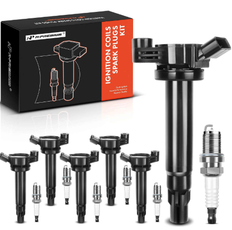 A-Premium Ignition Coils Spark Plug Kit R022424012. ICK65200Z-4-C
