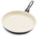 GreenPan Rio Healthy Ceramic Nonstick 12" Frying Pan Skillet, PFAS-Free, Dishwasher Safe, Black