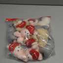 Jexine 12 Pcs Valentine's Day Mini Bunny Bulk Small Heart Rabbit Plush Stuffed 3.2 Inches Small Animal Toys for DIY Valentines Birthday Wedding Carnival Classroom Prizes Gift Goodie Bag Filler