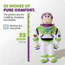 Jay Franco Kids Toy Story Plush Pillow Buddy - Large Ultra-Soft Stuffed Plushie & Cozy Pillow, Official Licensed Product, 22 Inches, Multi - Toy Story Buzz Lightyear
