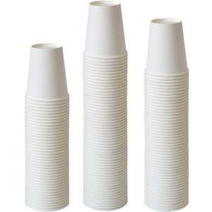 50 Pack 8 Oz Paper Coffee Cups | Water Paper Cups | Hot Cups