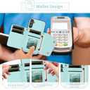 Dibosom Luxury Wallet Case for Samsung Galaxy A36 5G with Thin Slim Flip Purse & Shoulder Strap,PU Leather Credit Card Holder Stand Accessories Cell Phone Cover for A 36 36A LTE SM-A366U Mint