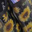 Sloggers Original Waterproof Rain and Garden Shoe for Women– Outdoor Slip-On Garden Clog - Made in The USA with Premium Comfort Insole and Arch Support - Sunflower Print Black, Size , 8