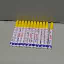 Yellow Paint Markers, 2 Pack Oil-Based Waterproof Quick Dry Permanent Paint Pen Set for Rocks Painting, Wood, Fabric, Plastic, Canvas, Glass, Mugs, Metal, Tire, Stone, DIY Craft