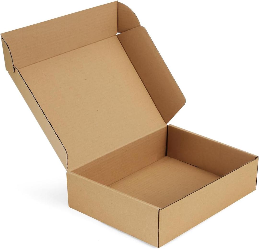 Shipping-Boxes-12x9x3 Inches: 22 Pack-Cardboard-Boxes-for-Packaging, Brown-Shipping-Boxes-for-Packing-Small-Business, Corrugated Box Mailers for Book Shoes Gift Mailing