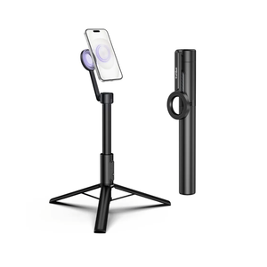 KraftGeek Magnetic Selfie Stick Tripod for iPhone, 64 Phone Tripod for Magsafe, Travel Phone Stand with Remote for iPhone 16 Pro Max (64 Inches-White)