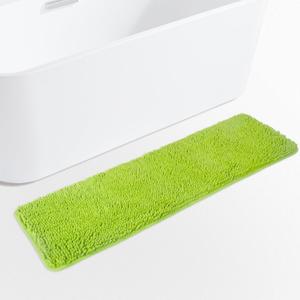 Yeaban Lime Green Bathroom Rug 17"x47"  Thick Chenille Bath Mats | Absorbent and Washable Bath Rug Non-Slip, Plush and Soft Rugs for Bathroom Floor, Shower, Sink
