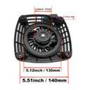 49088-7023 Recoil Starter Compatible with Kawasaki 49088-2582 FJ180V FJ180 DS095 Toro EXMARK MTD Lawn Mower Engine Pull Starter REPL. P/N 490887023