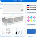 Maxtek Rolling White Board 48 x 32in,Height Adjustable Whiteboard on Wheels