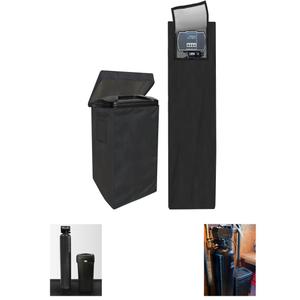 Water Softeners Cover for Outside Units, Filter Tank(14D64H)+Brine Tank(16''D44''H),Water Softener Cover Outdoor, All-Weather Protection, Black