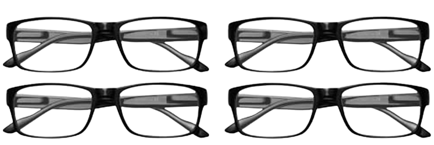 Gaoye 5.5 Professional Reading Glasses for All Day - Computer Readers with Blue Light Protection - Value PackPack Of 4
