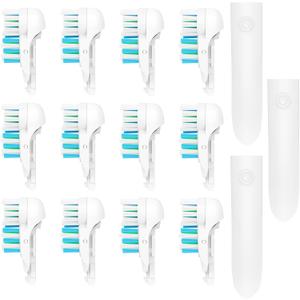 White 3D Toothbrush Heads Replacement Sensitive Accessories for Oral B 4732 3733 4734, Pack of 4 