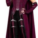 AMNPOLEN Women’s Cosplay Costume Red Cloak Top Pants Full Set Adults Halloween Party Fancy Dress Up Outfits XXL